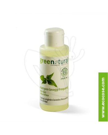 Greenatural - Shampoo lavaggi frequenti Lino e Ortica 100 ml