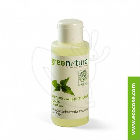 Greenatural - Shampoo lavaggi frequenti Lino e Ortica 100 ml