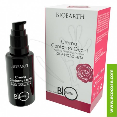 Bioearth - Bioprotettiva- Crema Contorno occhi all'olio crudo di Rosa Mosqueta Bio