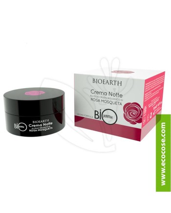 Bioearth - Bioprotettiva - Crema Notte all'olio crudo di Rosa Mosqueta Bio