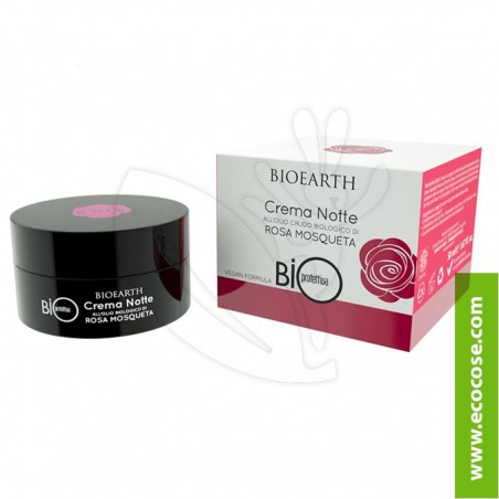 Bioearth - Bioprotettiva - Crema Notte all'olio crudo di Rosa Mosqueta Bio Bioearth - Bioprotettiva - Crema Notte all'olio crudo di Rosa Mosqueta Bio