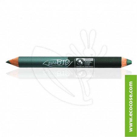 PuroBIO Cosmetics - Matitone Duo Biologico 02 Ottanio-Verde Smeraldo PuroBIO Cosmetics - Matitone Duo Biologico 02 Ottanio-Verde Smeraldo