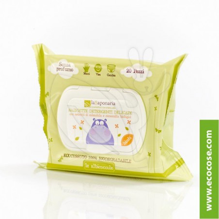 La Saponaria - Le Albicoccole - Salviette detergenti delicate La Saponaria - Le Albicoccole - Salviette detergenti delicate