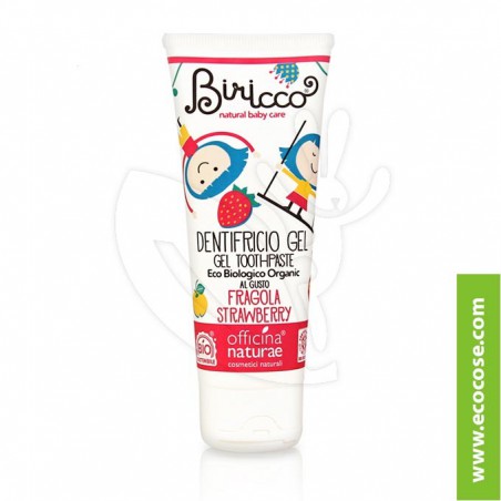Officina Naturae - Biricco - Dentifricio gel per bimbi FRAGOLA