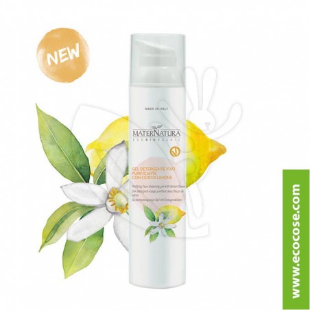 Maternatura - Gel detergente viso purificante con fiori di limone 