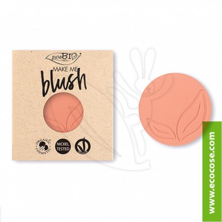 PuroBIO Cosmetics - Blush 02 Corallo Matte - REFILL PuroBIO Cosmetics - Blush 02 Corallo Matte - REFILL