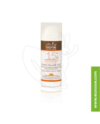 Officina Naturae - Crema Solare Viso SPF 15 Protezione media