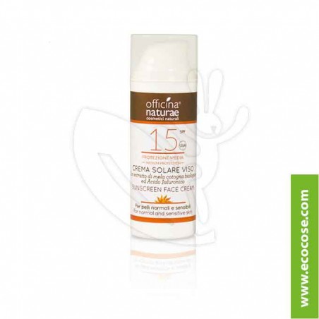Officina Naturae - Crema Solare Viso SPF 15 Protezione media Officina Naturae - Crema Solare Viso SPF 15 Protezione media