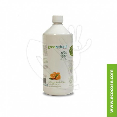 Greenatural - Detergente Menta Arancio RICARICA 1 LITRO
