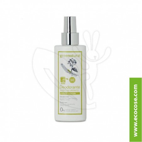 Greenatural - Deodorante SPRAY Acido Ialuronico - Profumo Orientale