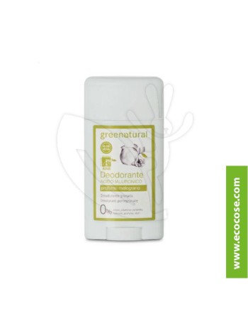 Greenatural - Deodorante stick Acido Ialuronico - Melograno