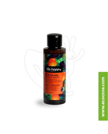 Bio Happy - Olio solare corpo e capelli - Mango e carota nera