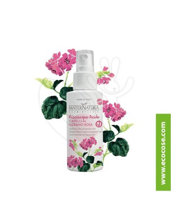 Maternatura - Risciacquo acido capelli al Geranio Rosa