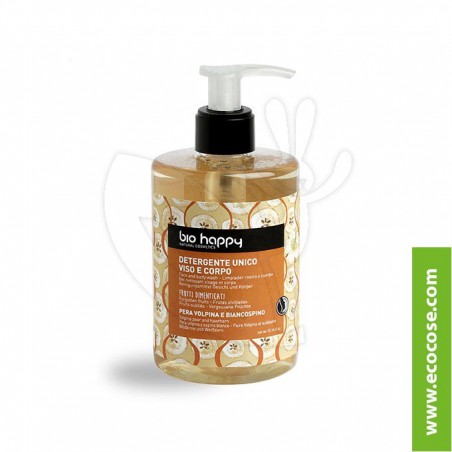Bio Happy - Detergente unico viso corpo Pera volpina e Biancospino