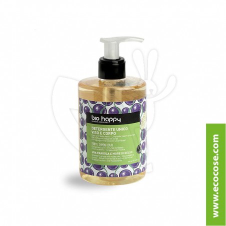 Bio Happy - Detergente unico viso corpo Uva fragola e More di gelso
