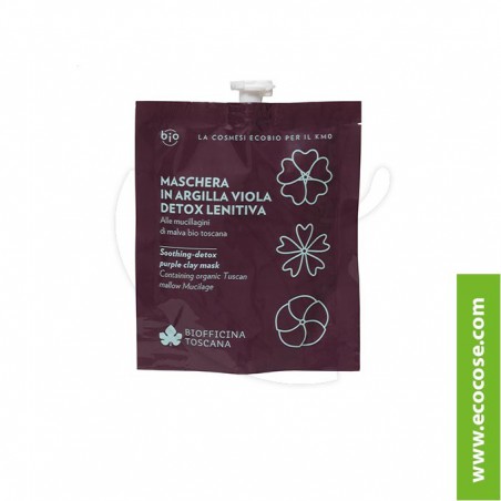 Biofficina Toscana - Maschera in argilla viola detox lenitiva
