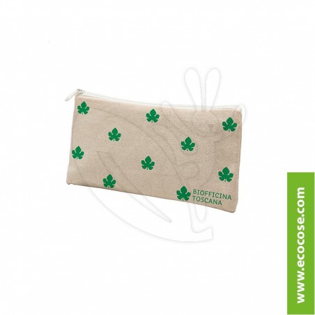 Biofficina Toscana - Trousse con logo verde Biofficina Toscana - Trousse con logo verde