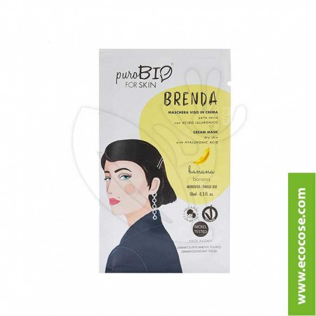 PuroBIO for skin - BRENDA - Maschera viso in crema - 02 Banana