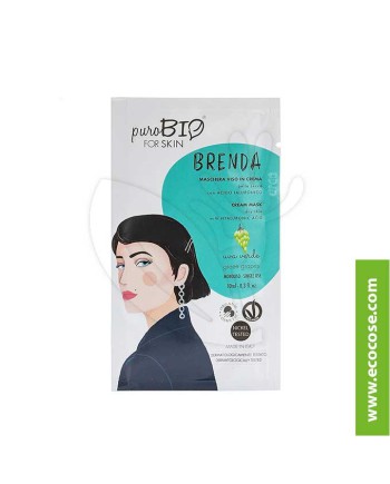 PuroBIO for skin - BRENDA - Maschera viso in crema - 03 Uva verde