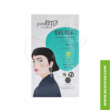 PuroBIO for skin - BRENDA - Maschera viso in crema - 03 Uva verde