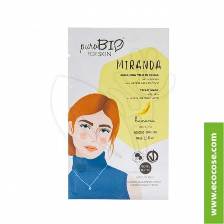 PuroBIO for skin - MIRANDA - Maschera viso in crema - 05 Banana