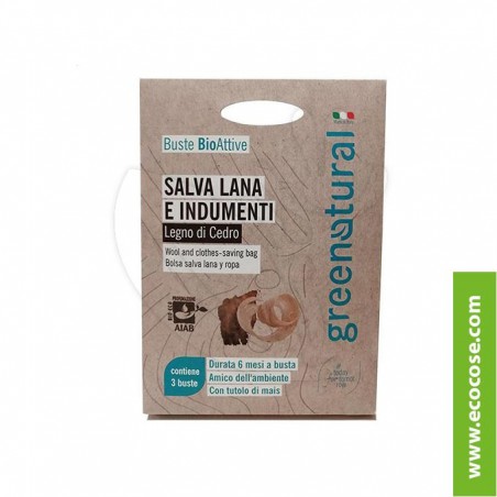 Greenatural - Buste Bioattive Salva Lana e indumenti - Legno di Cedro