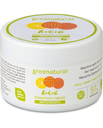 Greenatural - Maschera capelli anticrespo multivitamine ACE