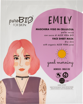 Purobio Cosmetics - Maschera viso EMILY pelle secca Good Morning