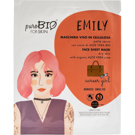 Purobio Cosmetics - Maschera viso EMILY pelle secca career girl Purobio Cosmetics - Maschera viso EMILY pelle secca career girl