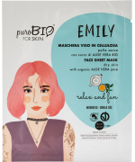 PuroBIO Cosmetics - Maschera viso EMILY pelle secca relax and fun