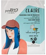 PuroBIO Cosmetics - Maschera viso CLAIRE pelle grassa relax and fun