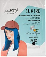PuroBIO Cosmetics - Maschera viso CLAIRE pelle grassa relax and fun