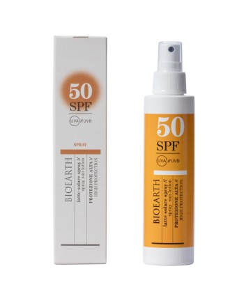 Bioearth Sun - Latte solare spray SPF50 protezione alta 150ml