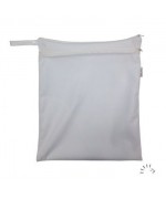 Popolini - Borsa Nappy zipper impermeabile pannolini e piscina bianco