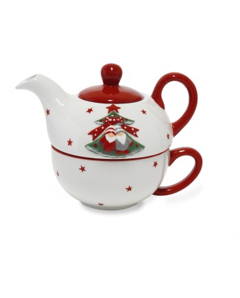 Victor Philippe - Tea fo one albero di natale in rilievo in ceramica