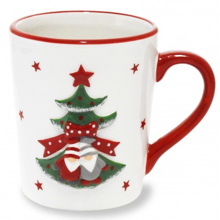 Victor Philippe - Mug albero di natale in rilievo in ceramica Victor Philippe - Mug albero di natale in rilievo in ceramica