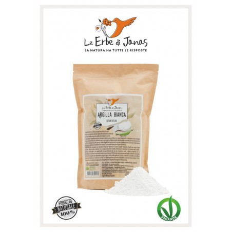 Le Erbe di Janas - Argilla Bianca ultraventilata 50gr Le Erbe di Janas - Argilla Bianca ultraventilata 50gr