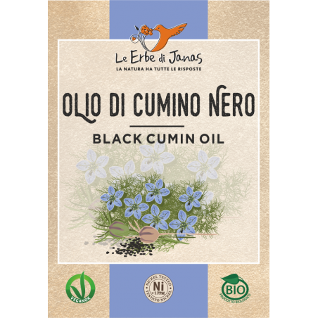 Le Erbe di Janas - Olio di cumino nero (Nigella) Le Erbe di Janas - Olio di cumino nero (Nigella)