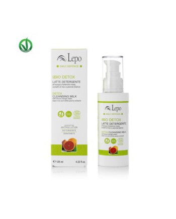 Lepo - ECOBIO DETOX LATTE DETERGENTE all'acqua di arancia rossa, estratti di riso e peonia bianca