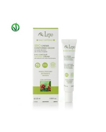 Lepo - ECOBIO CREMA CONTORNO OCCHI con acido ialuronico, olio di oliva e licopene