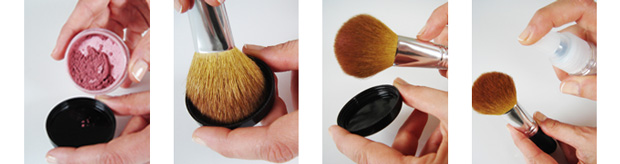 Applicazione blush minerale Applicazione blush minerale